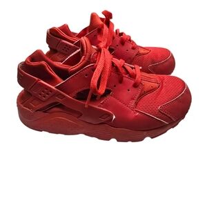 Nike Huarache Run Red Kids Sneakers Boys Size 3Y